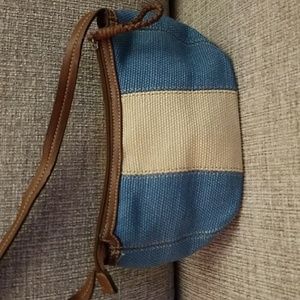 Small canvas shoulder bag